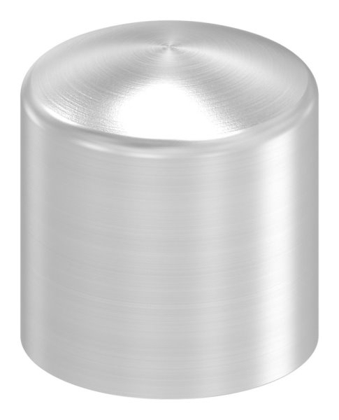 Endkappe fuer Rundmaterial Ø 10 mm leicht gewoelbt zum Kleben V2A-11-4013.4