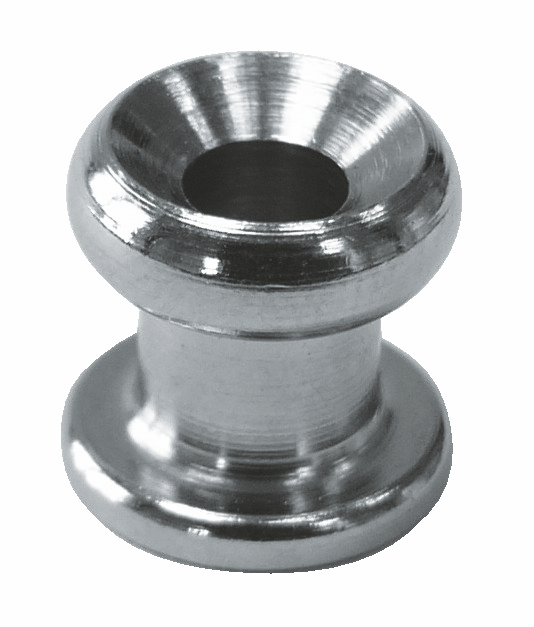 Gummiseilhalter - Persenningknopf Hoehe- 10 mm V4A VPE- 50-66-64-411-814210411.10