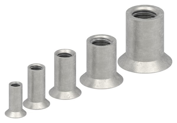 Huelsenmutter Edelstahl V2A M8x16 Senkkopf Innensechskant-88-1158382-240.8