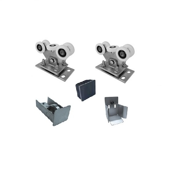 Laufwagen-Set Stahl verzinkt fr Profil 70x70 mm mit Nylonrollen-89-11SV70X70ECONYLON-A.4