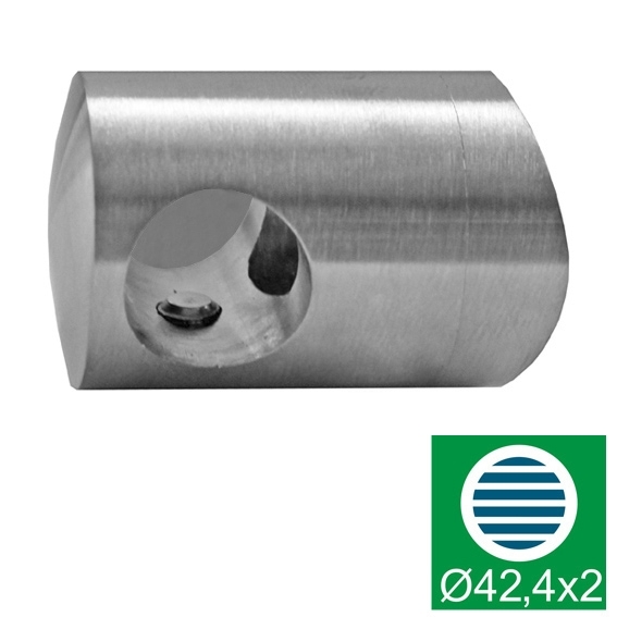 Fuellstabhalter Edelstahl AISI 304 fuer Fuellstab Ø 16 mm- Pfosten Ø 42-4 mm rechts-89-11A0843042-A.4