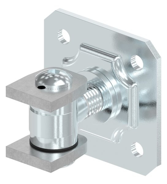 Torband M22 verstellbar mit Befestigungsplatte Stahl -Roh- S235JR-30-3538.7