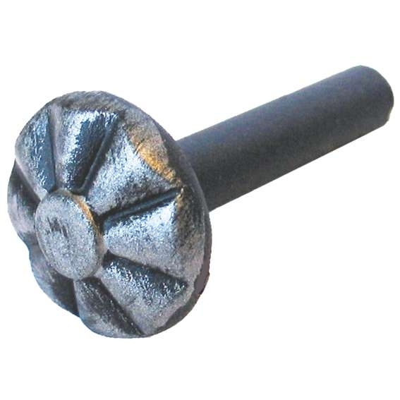Zierbolzen Stahl dekoriert Kopf Ø 18 mm Schaft Ø 6 mm L 30-36 mm-89-11NIT046X30-A.4