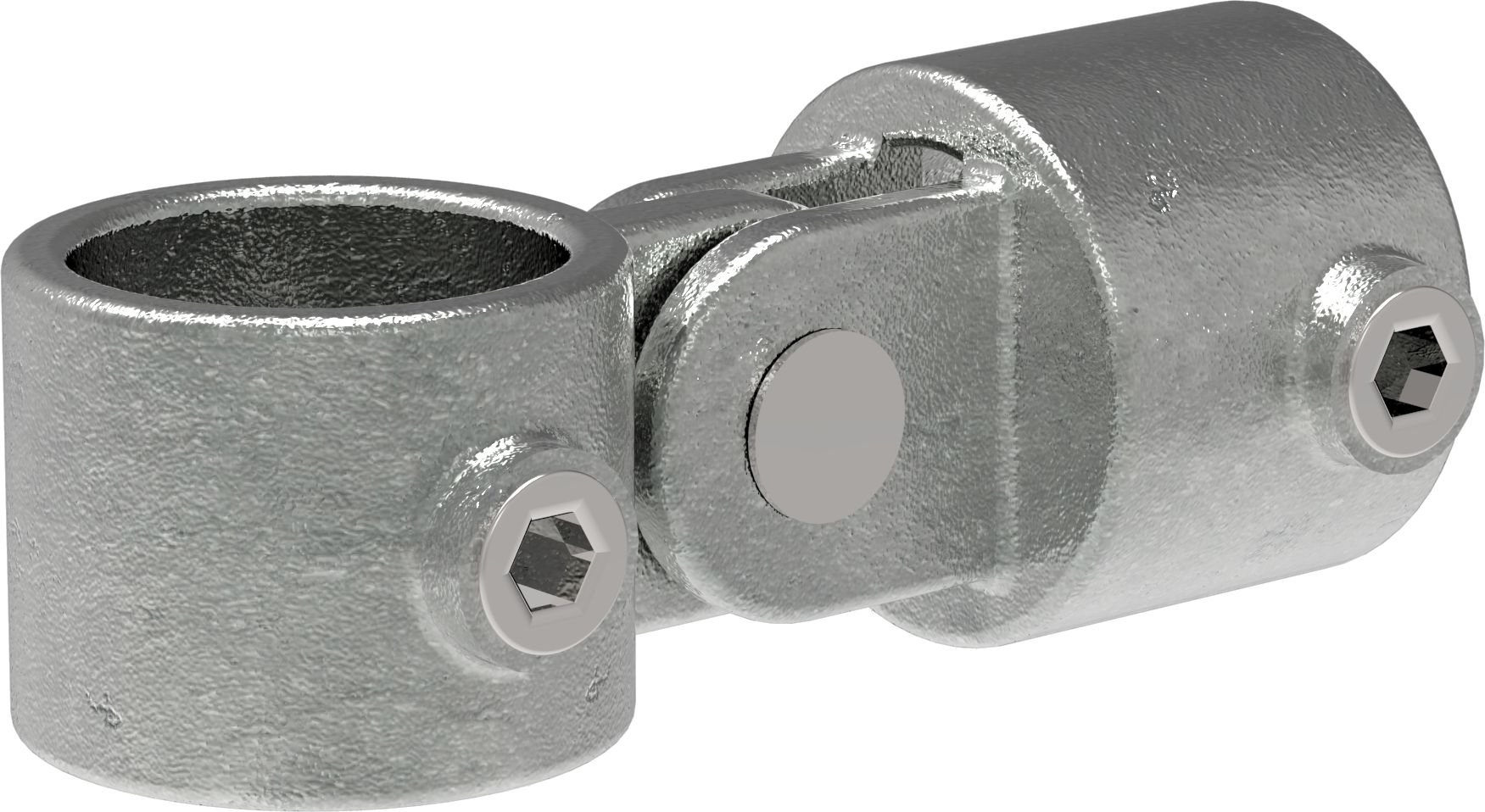 Rohrverbinder Gelenkstueck einfach Ø 17-2 mm -3-8- - Temperguss verzinkt - 173S17-173S17