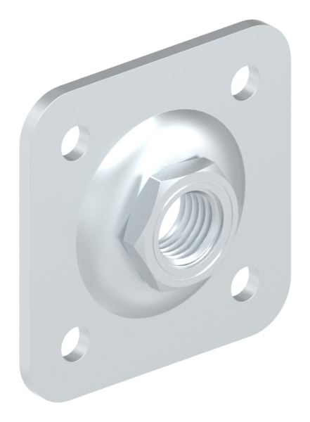 Verstellbare Mauerplatte fuer M24- verzinkt-88-11860-P.M24