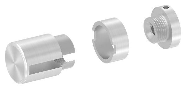 BRENK-fix® Grundhalter fuer Flachstaebe 30 x 6mm- V2A-88-11BR-F306M8.V2A