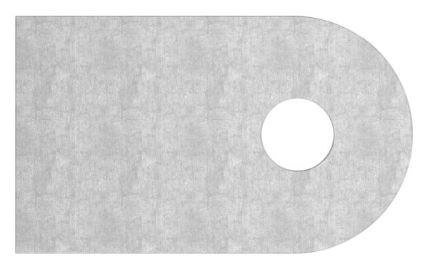 Anschweisslasche 50x30x6 mm mit Rundloch -flach- Roh-11-2430.4