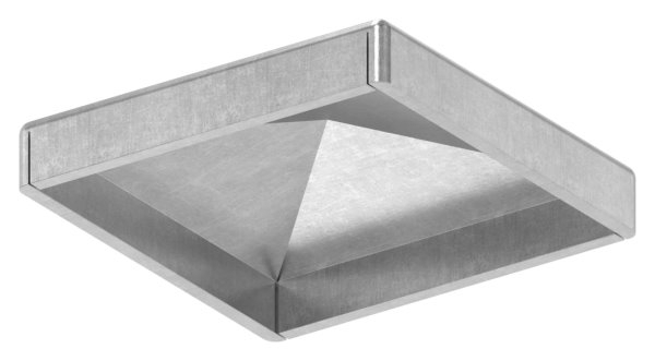 Pfeilerbedecker - fuer Quadratrohr - Masse- 40x40 mm - Stahl S235JR- roh-30-2451.8