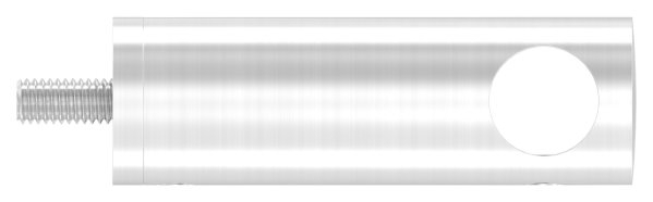 Querstabhalter V2A Edelstahl Lang 68 mm – Anschluss FLACH passend fuer Rundstaebe 14 mm inkl- Schrauben-11-1051.4