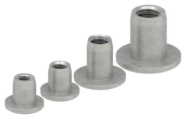 Huelsenmutter Edelstahl V2A M6 Flachkopf ISK-88-1158383-240.6