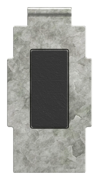 1 Sicherungsboden zu Glasklemme 63x45x30 mm AbZ Zink-10-2414.3