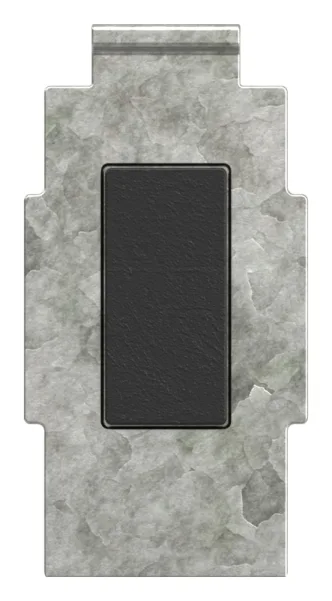 1 Sicherungsboden zu Glasklemme 63x45x30 mm AbZ Zink-10-2414.3