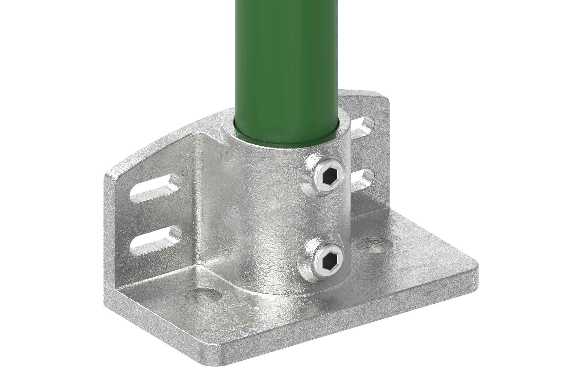 Rohrverbinder - Massive Wandhalterung - 247C42 - 42-4 mm - 1 1-4- - Feuerverzinkt u. Elektrogalvanisiert-247C42