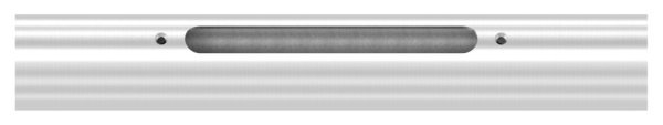 Edelstahlrohr V2A 42-4x2-0 mm 3000 mm mit 3 Ausschnitten fuer LED Module- geschliffen-88-11LED-R42-3000-3.V2A