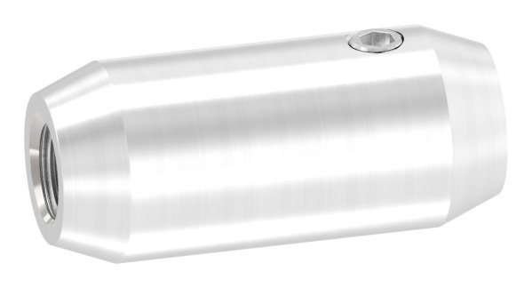 Stabverbinder V2A Ø 16 mm- L 36 mm- M8 Gewinde- Bohrung Ø 10 mm-88-1150487.240