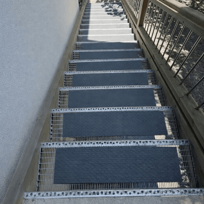 Gitterrostauflage Kunststoff 800x200 mm Schiefergrau 10 Stueck - MEA Floor-26-MATTEGENOPPT.0