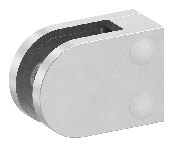 Glasklemme - Masse 40x28x17-4 mm - Anschluss- Flach - Ø 42-4 mm - V2A-10.MODELL16