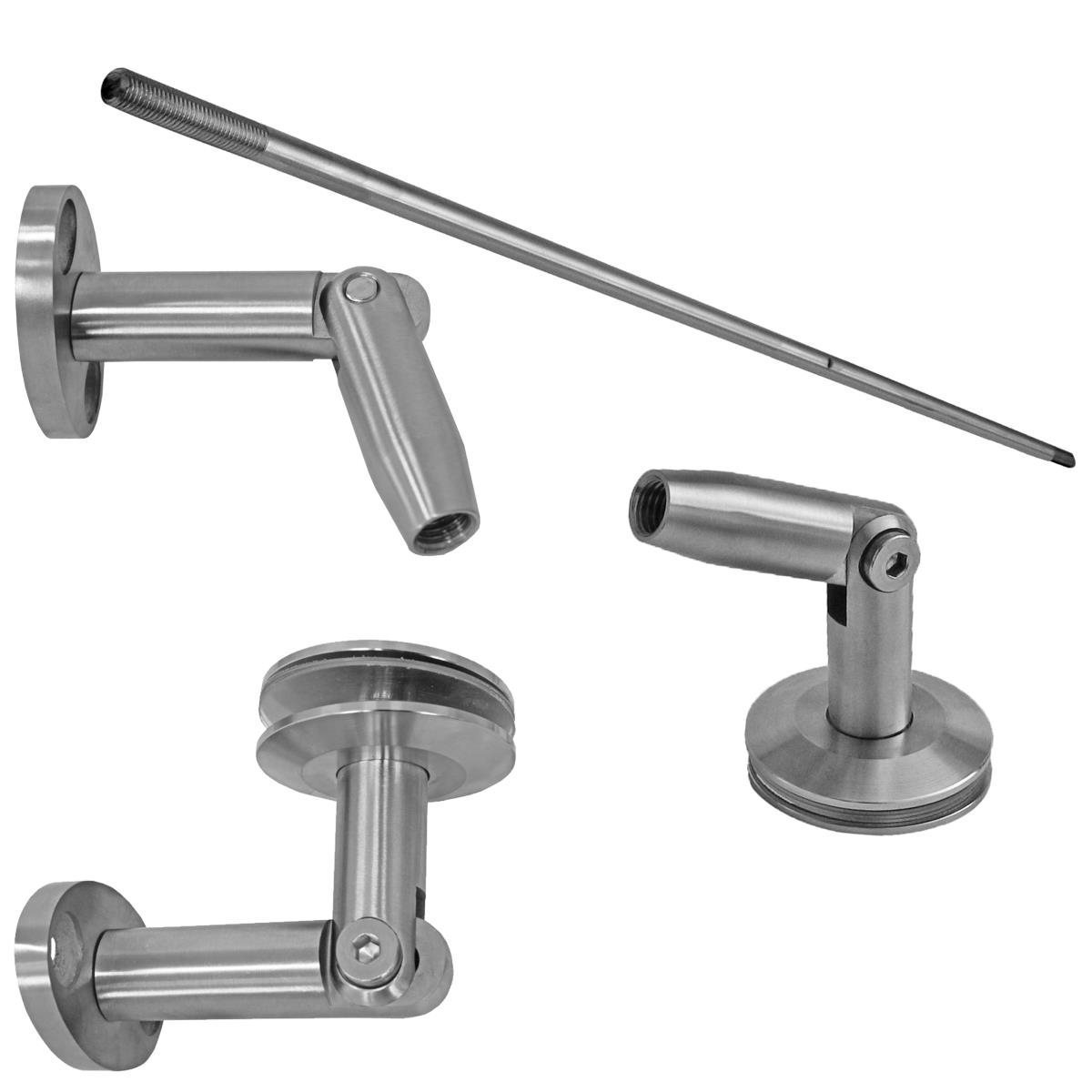 Zugstangenset fuer Vordach Edelstahl V2A M12 fuer Glas 8-76-17-52 mm geschliffen-89-11GSPRR3M12-A.4