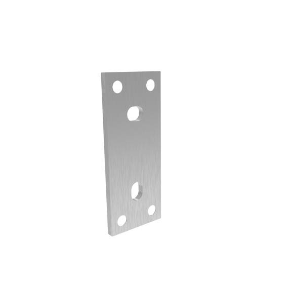 Ankerplatte Edelstahl AISI 304 120 x 50 mm Schliff-89-11A640120X50PLATE-A.4