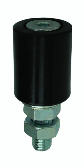 Fhrungsrolle Nylon schwarz  41 mm Stahl verzinkt Gewinde M16-89-11H0442B-A.4