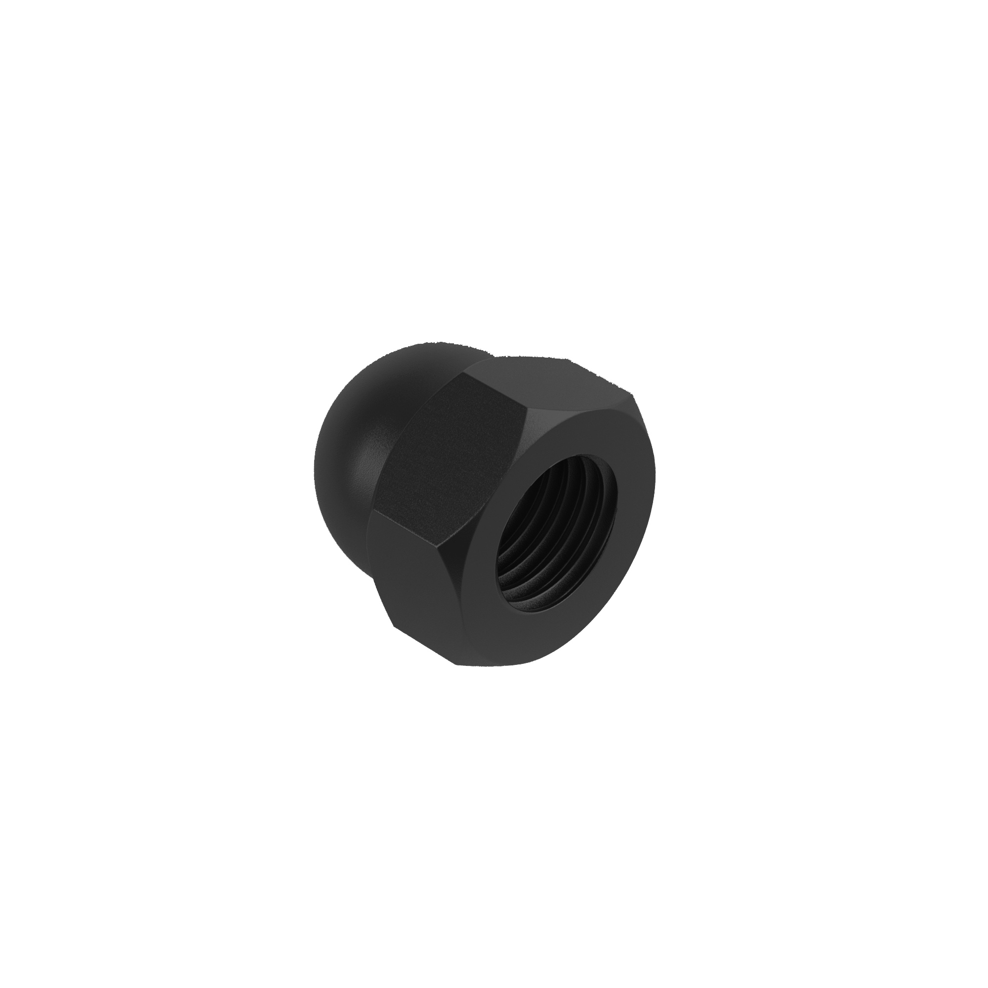 Hutmutter hohe Form Edelstahl AISI 304 M10 PVD Schwarz-89-11APVDDIN1587A2M10-A.4