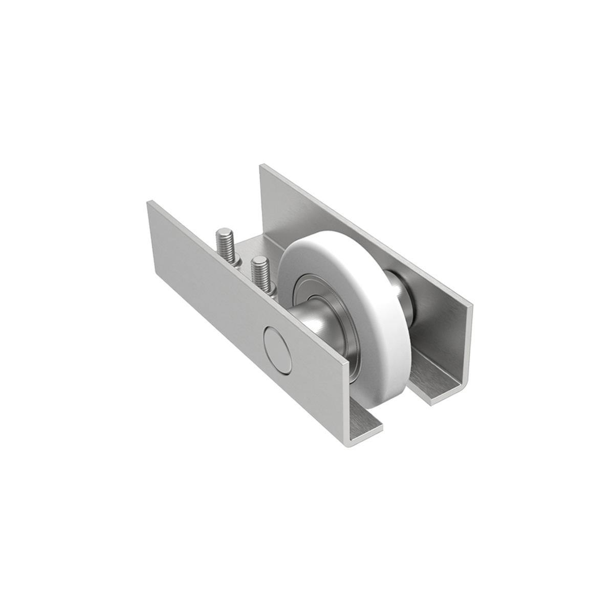 Fuehrungsrolle Stahl verzinkt fuer Laufschiene 90 x 95 mm mit Nylonrolle-89-11H14N90X95NYLON-A.4