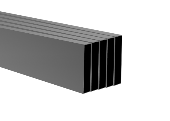 Zaunprofil Aluminium 20 x 100 x 1-1 mm L=3000 mm RAL 7016 Anthrazit Set 5 Stk-89.FGS20X100X113MX5R7016