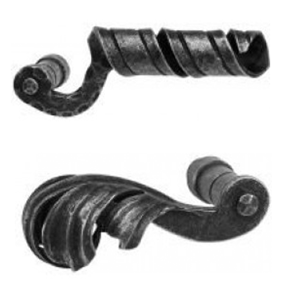 Wrought iron door handles
