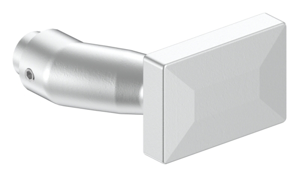 Tuerdruecker Aluminium eckig gekroepft-88.1115905
