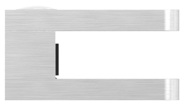 Glasklemme Edelstahl V4A 45 x 55 x 28-5 mm gerader Anschluss-88-113600.V4A