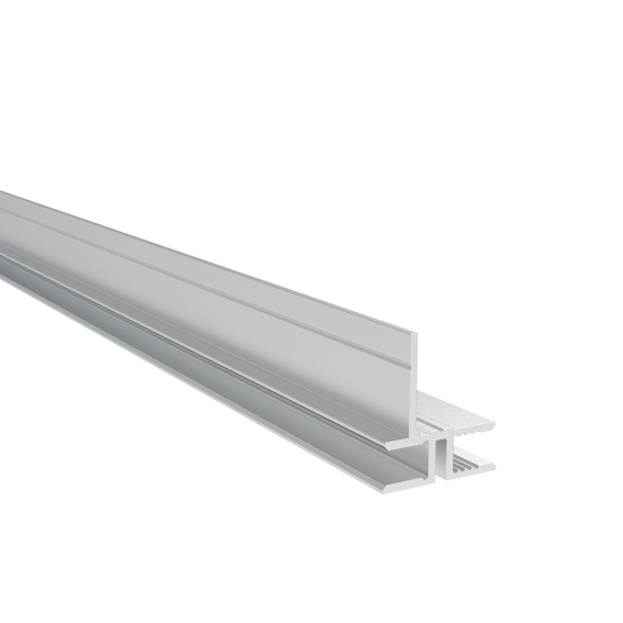 Zaunadapter Aluminium 6000 mm fuer Fuellungen 14-20 mm Natur-89-11FGAS20X146000N-A.4