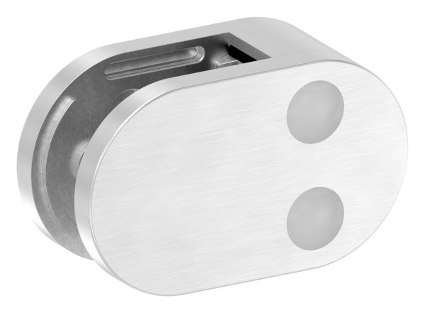 Endglasklemme Edelstahl V2A -1-4301- halbrund gerade Mod- 25 inkl- Schrauben-88-1125-EK.V2A