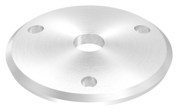 Ankerplatte Ø 68 x 5 mm gewoelbt mit Zentrierbohrung- Ø 12-5 mm V2A-11-2200.4