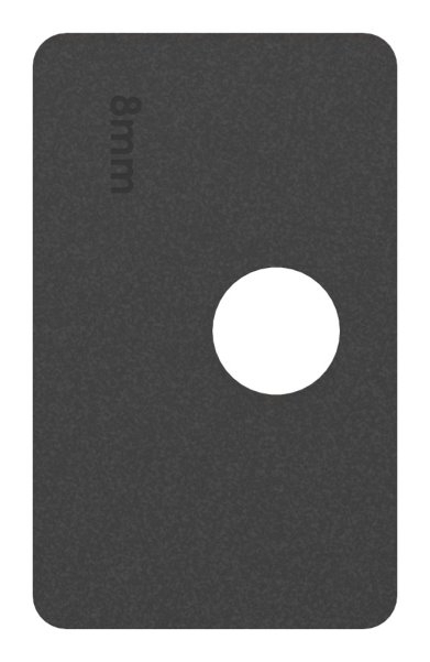 1 Paar Gummis zu Glasklemme 55x65x37-5 mm AbZ fuer 8 mm Glas ESG-10-3208ABZ.0