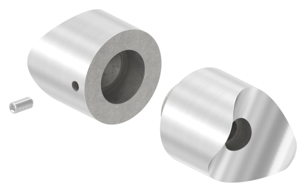 Rohrverbindungsstueck verstellbar fuer Rundrohr Ø 42-4 mm V2A-11-3343.4