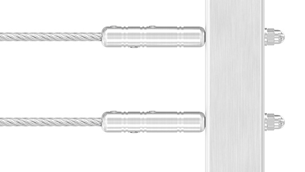 Gewindeterminal zur Selbstmontage - Fuer Seil- Ø 3 mm - mit Aussengewinde -V2A-11-2804.4