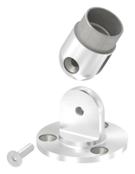 Wandhalter flexibel fuer Rundrohr Ø 42-4 x 2-0 mm - V2A-11-3690.4