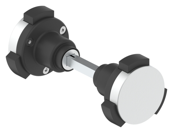 Sicherheitsknauf Aluminium Drueckerstift 8x8 mm Paar-88.1115900