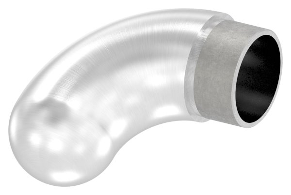 Endstueck 90° halbrund- fuer Rundrohr Ø 42-4x2-0 mm V2A-11-3696.4