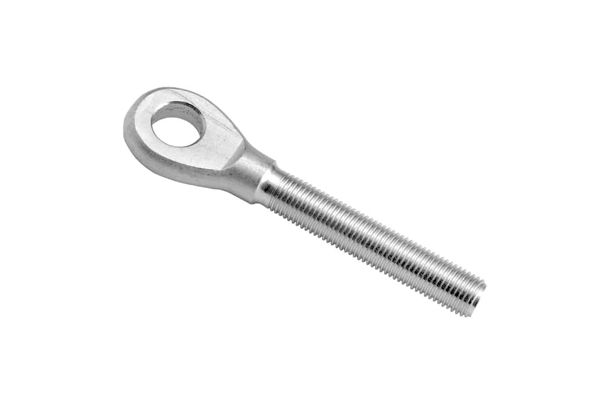 Augschraube Edelstahl AISI 316 M10 Laenge 63 mm Augen Ø 12 mm Geschliffen-89-11A147333M10-A.4
