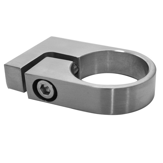 Seitenverankerung Edelstahl AISI 316 fuer Rohr-Ø 48-3 mm B 55 mm M8 Schliff-89-11A143507048-A.4