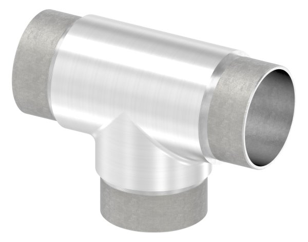 T-Stueck mit gleichen Abgaengen fuer Rundrohr Ø 48-3x2-0 mm V2A-11-3677.4