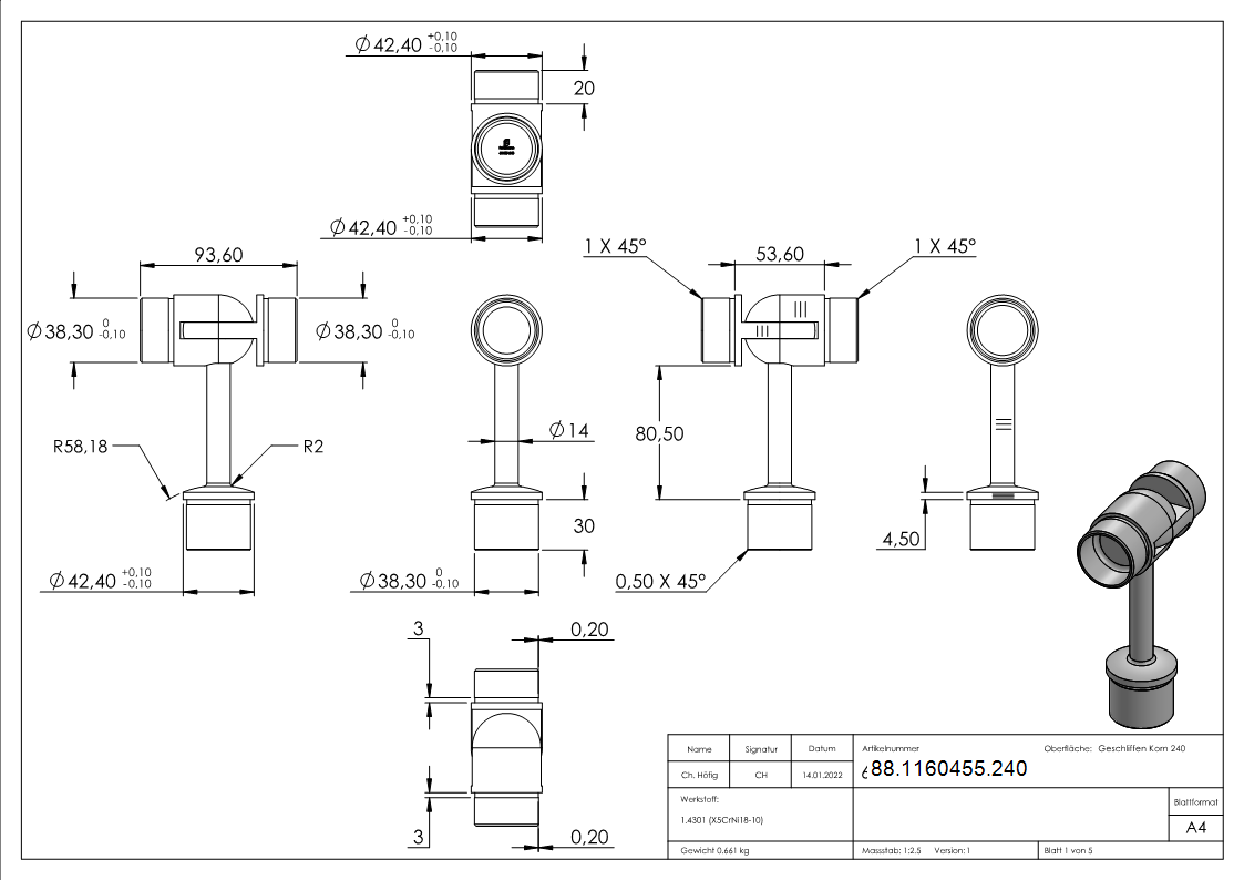 Rohrabschlussstopfen V2A fuer Rohr 42-4 x 2-0 mm mit Gelenkstueck-88-1160455.240