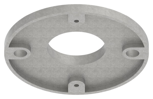 Ankerplatte Masse- Ø 120x8 mm Mittelbohrung Ø 48-5 mm V2A- roh-11-3027.4
