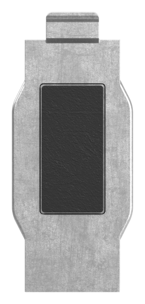 Sicherungsplatte Edelstahl V4A fuer Glasklemme Modell 36-88-1136-BODEN.V4A