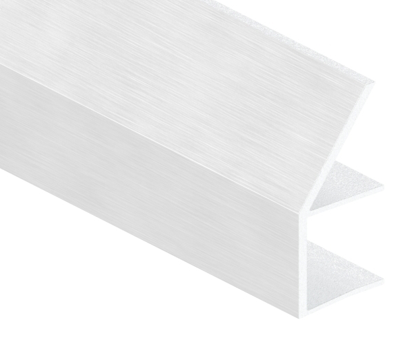 Regenrinne fuer Vordaecher Aluminium fuer Glas 17-52 mm L = 2000 mm eloxiert E4-EV1-88-11VDE-RE-2000.17