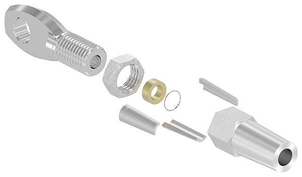 Augenterminal zur Selbstmontage - Fuer Seil Ø 6 mm - V4A-11-2744.1