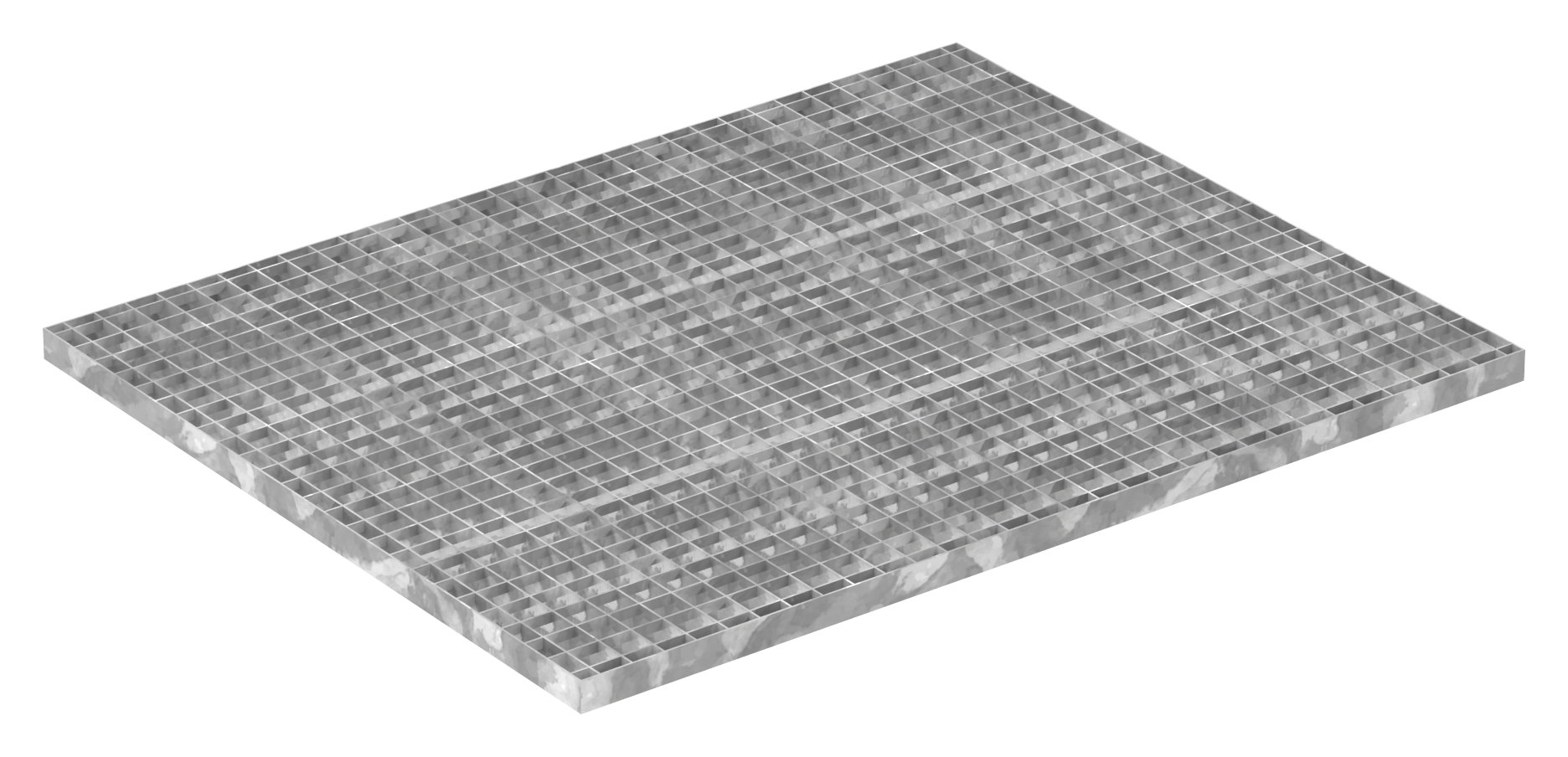 Industrie-Gitterrost - Masse- 800x1000x30 mm; MW 30-30 mm; 30-2 mm - S235JR -St37-2- im Vollbad feuerverzinkt-21-8010030302.7