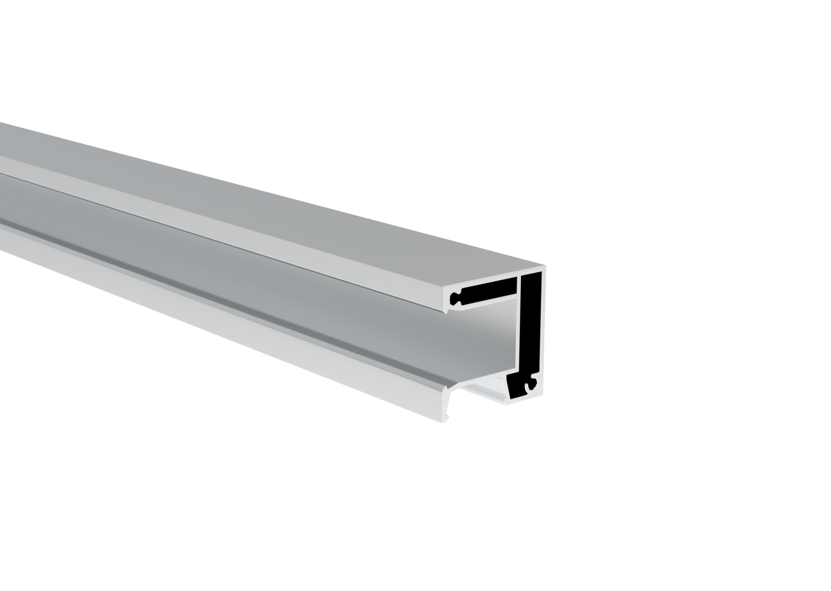 Aluminium-Zaunadapter fuer 21mm Fuellungen - 6000mm-89-11FGAS216000N-A.4