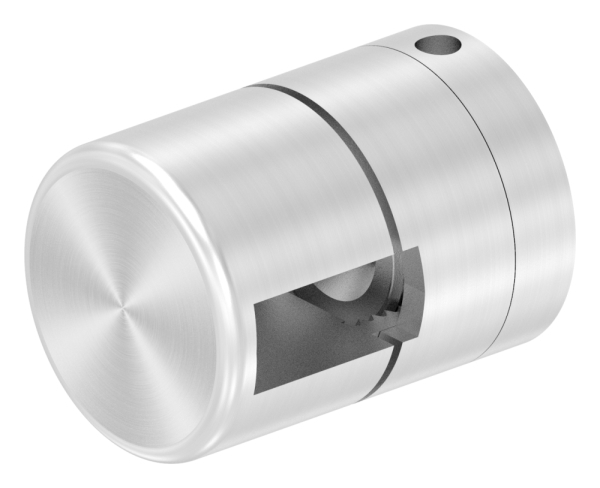 BRENK-fix® Grundhalter fuer Flachstaeb 20 x 8mm- V2A-88-11BR-F208M8.V2A